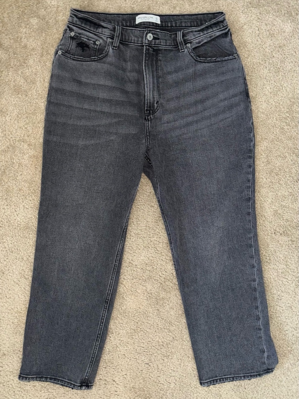Abercrombie & Fitch Women's High Rise Gray Denim Jeans